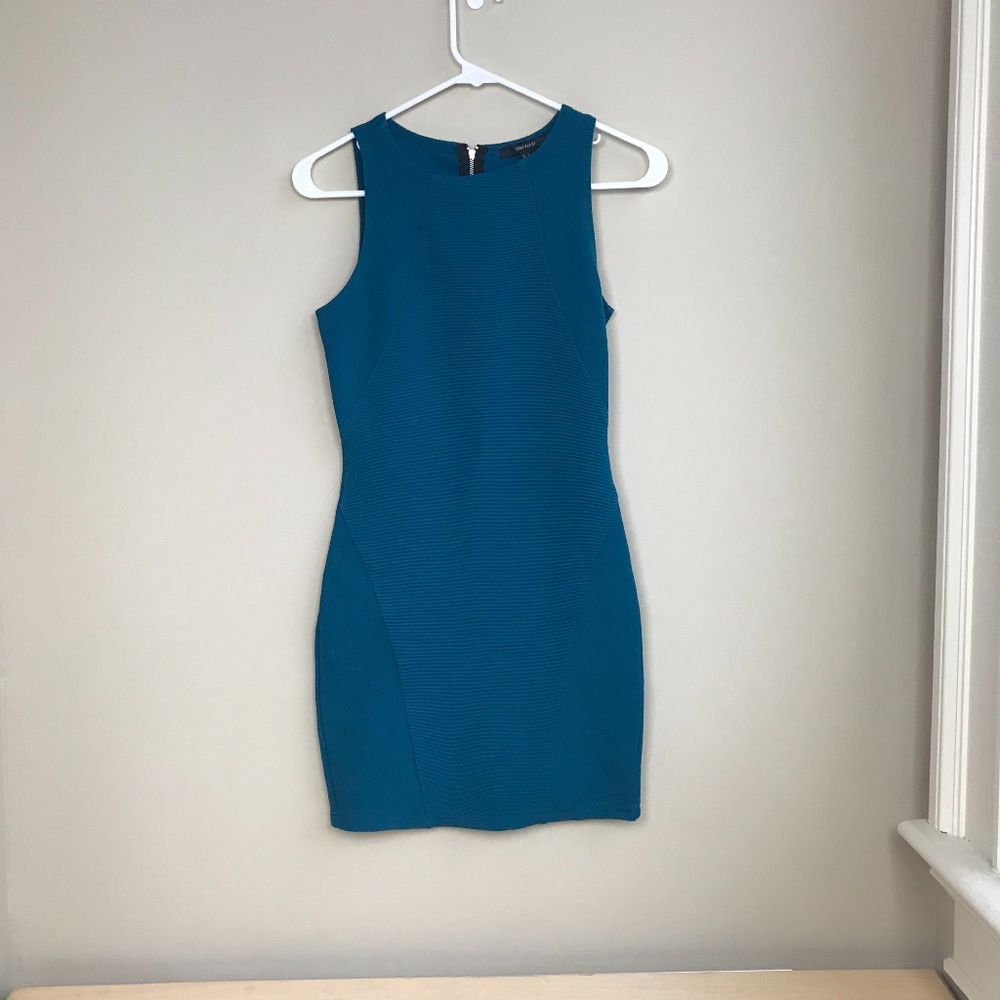 FOREVER 21 Women's Teal Bodycon Dress Sz S